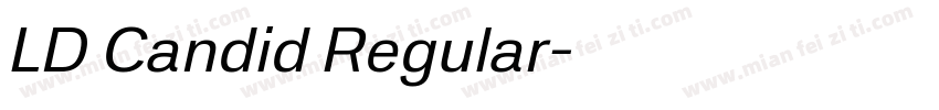 LD Candid Regular字体转换